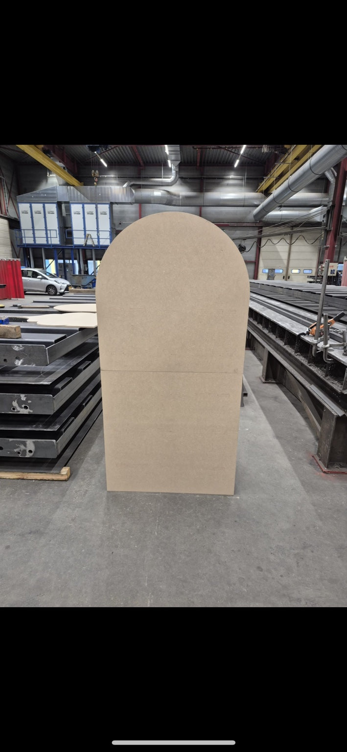 Ronde backdrop 180 bij 90 cm