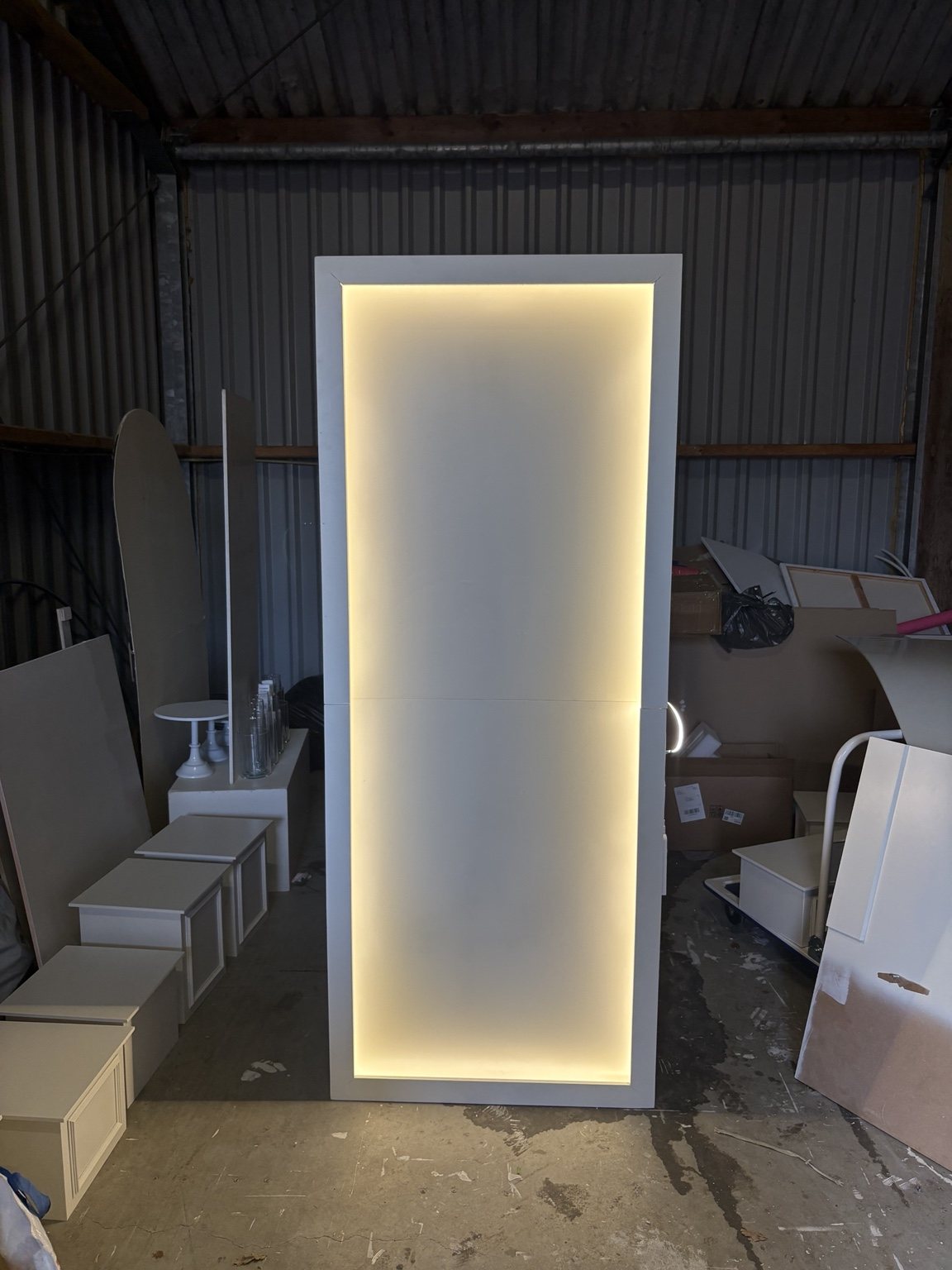 Backdrops met verlichting
